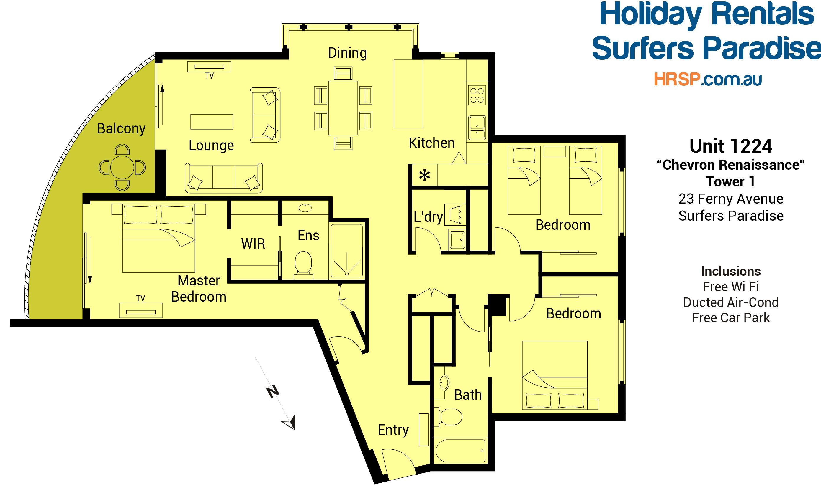 Mantra Towers of Chevron by Holiday Rentals Surfers Paradise