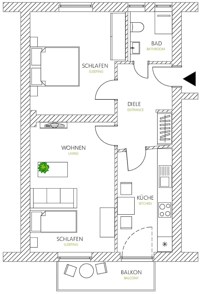 Glück Auf Appartement Lösorter-Strasse