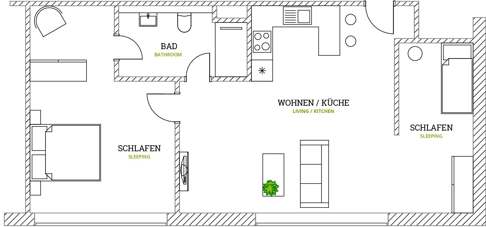 Glück Auf Appartements Düppelstraße