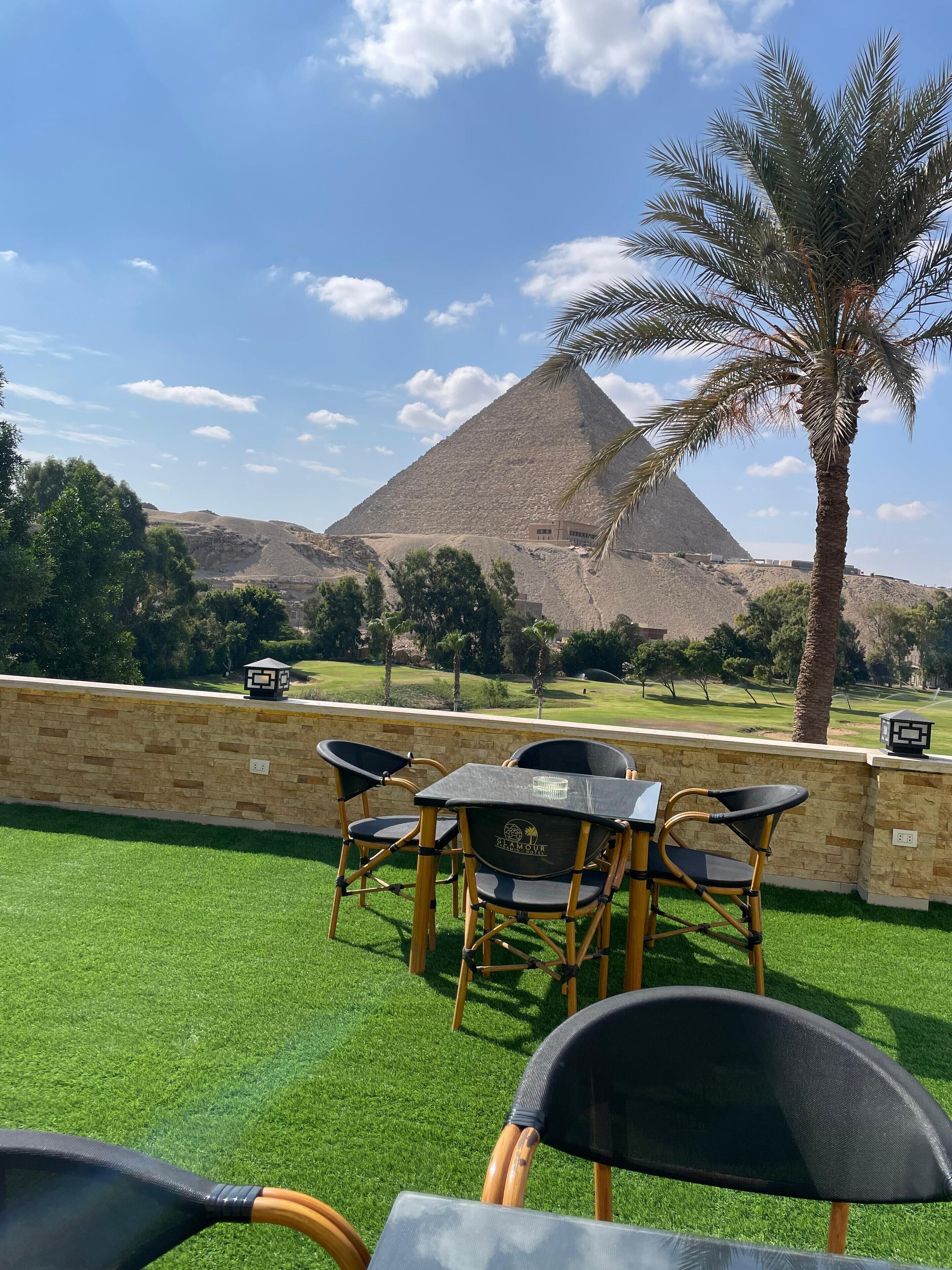 Golden Glamour Pyramids View