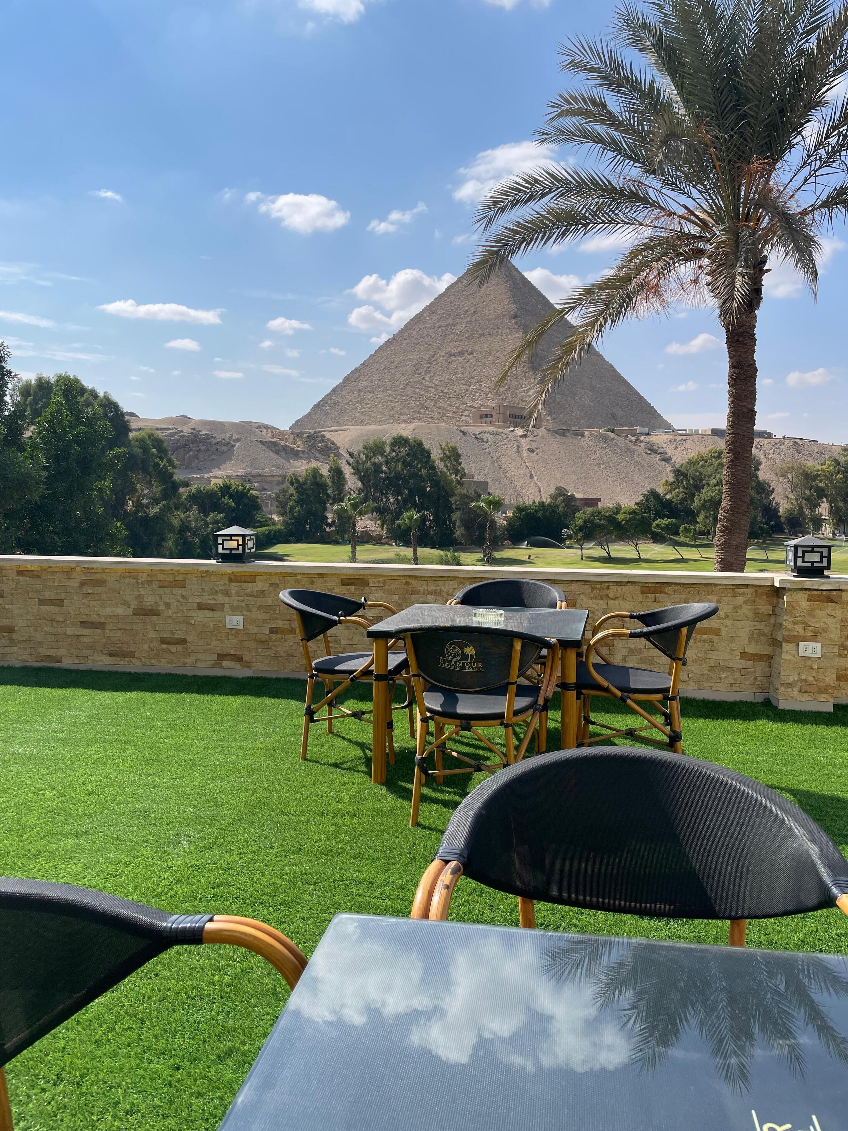 Golden Glamour Pyramids View