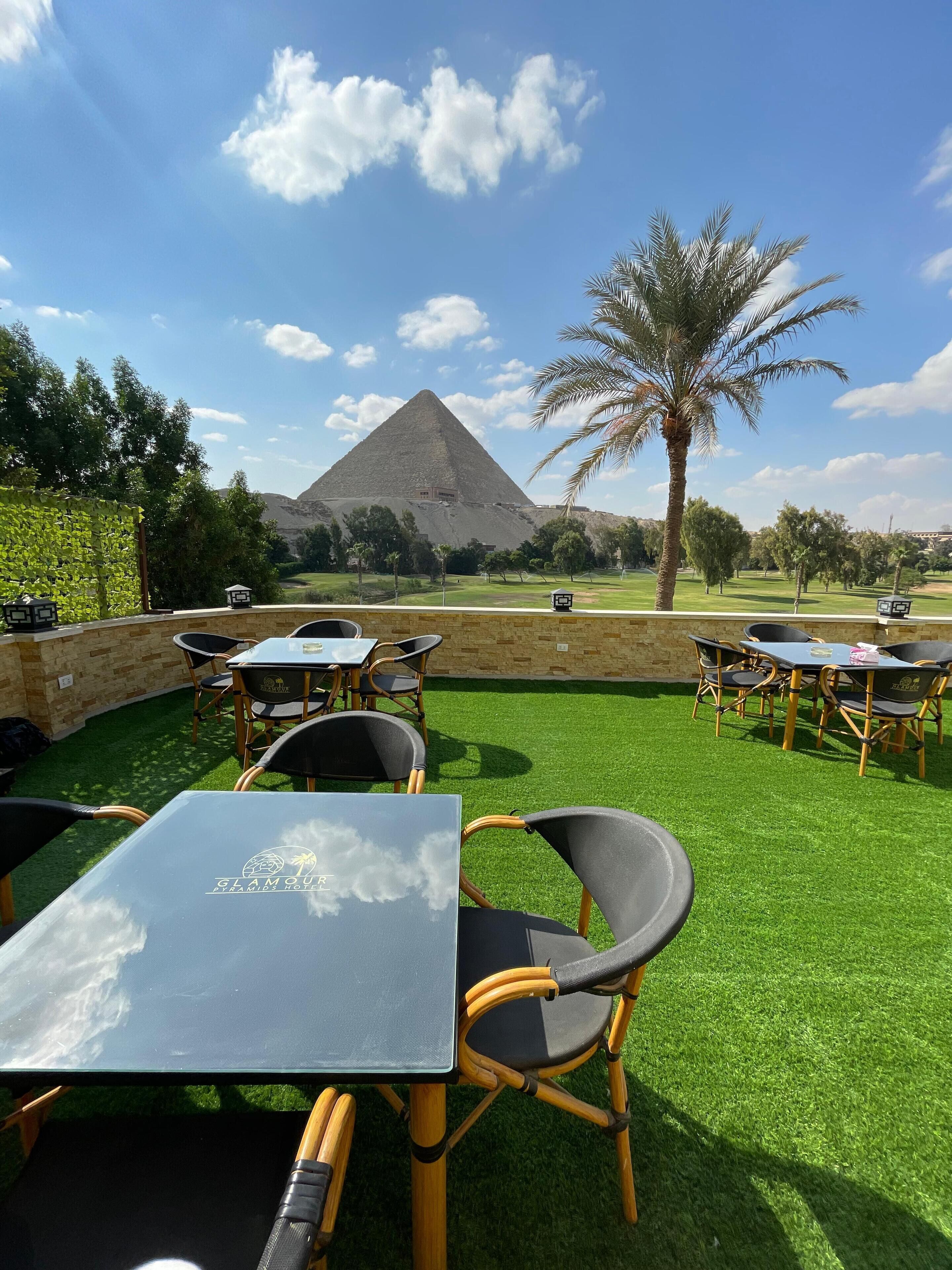 Golden Glamour Pyramids View