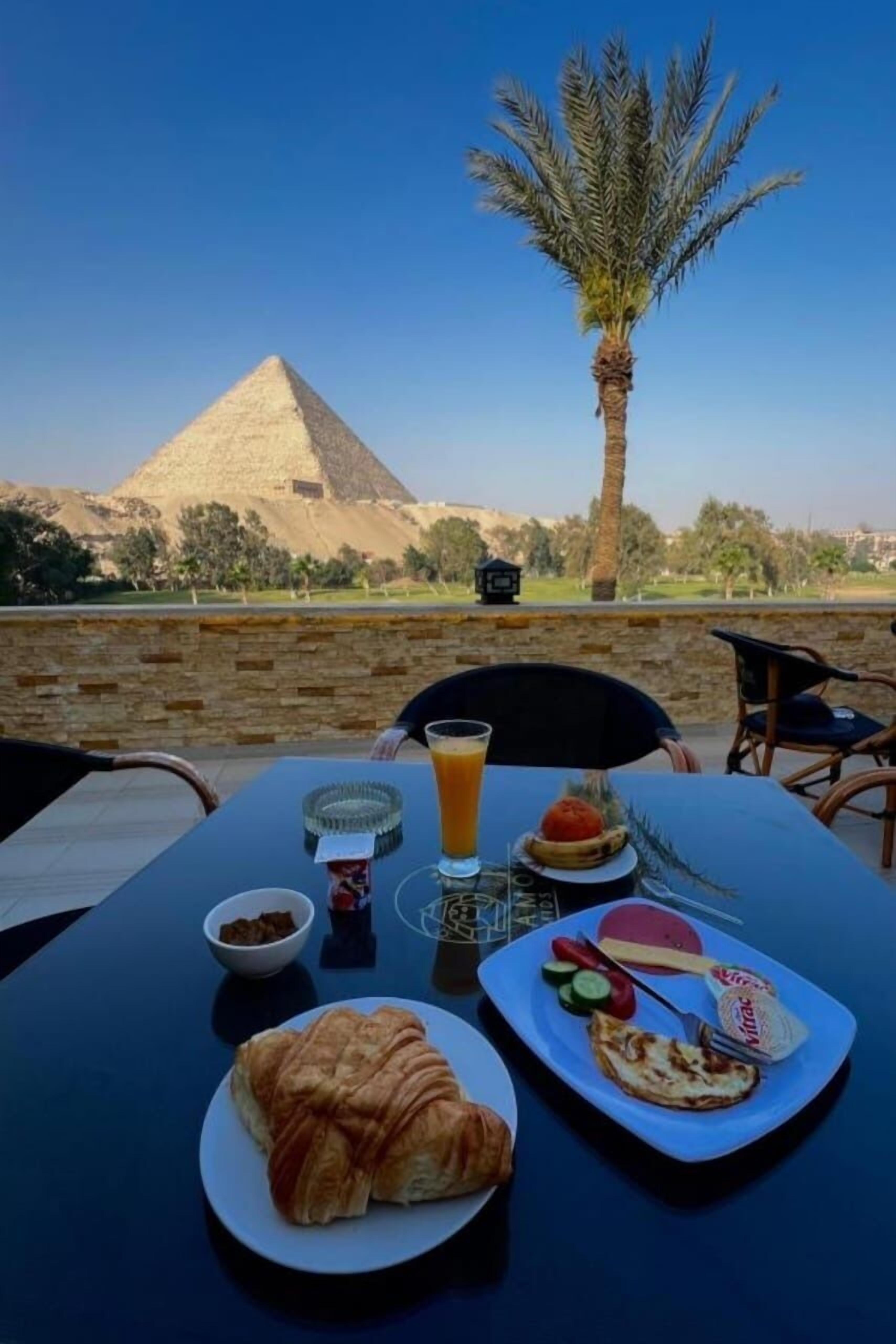 Golden Glamour Pyramids View