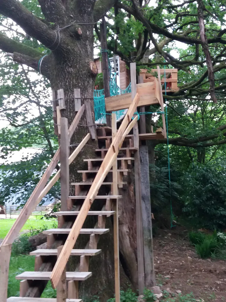 Cabane Dans Les Arbres - Le Nid Dans Le Chêne Cabane Dans Les Arbres - Le Nid Dans Le Chêne