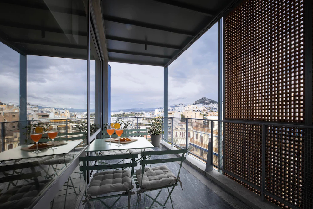 Athens Blue Building