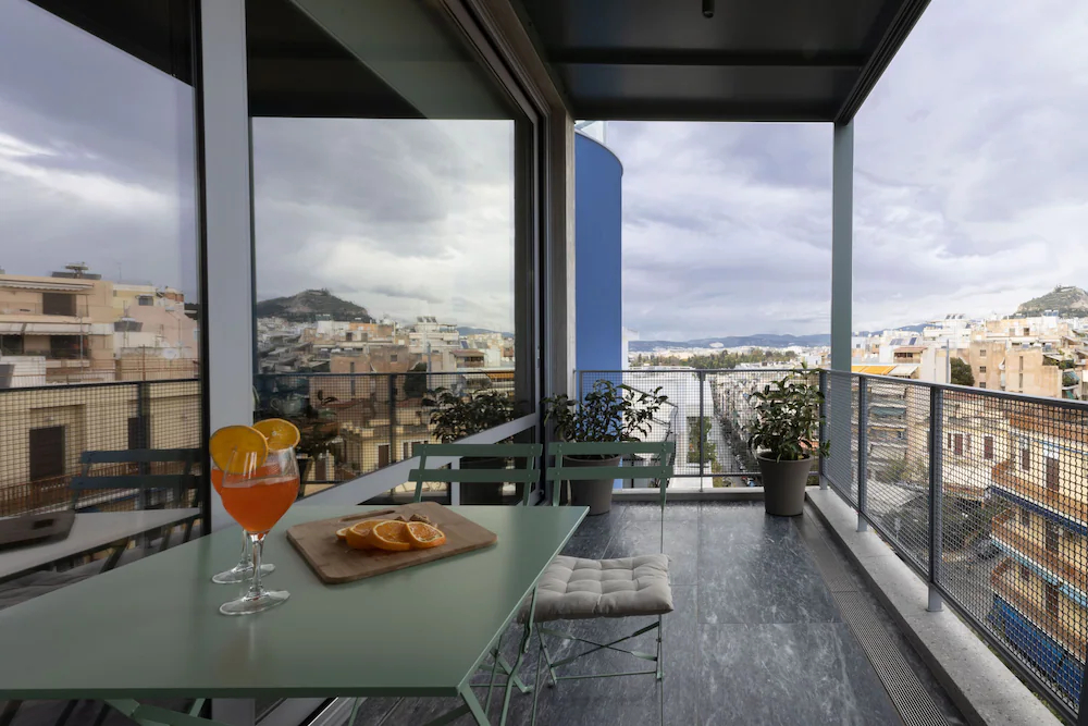 Athens Blue Building