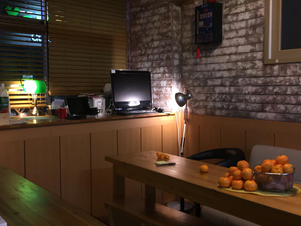 Backpackers in Jeju City Center