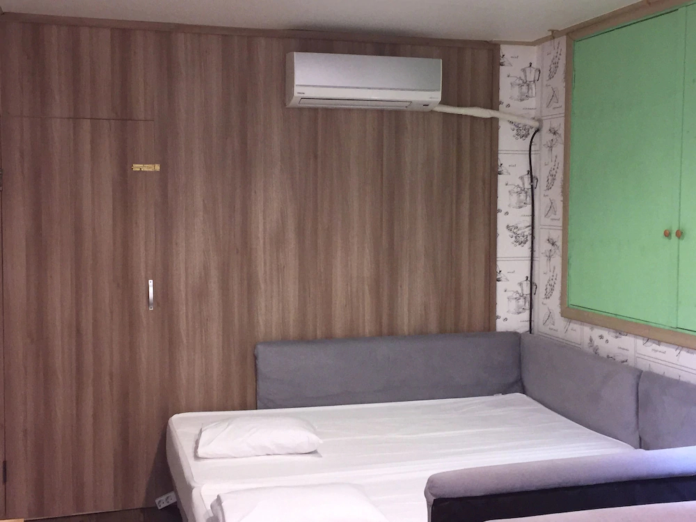 Backpackers in Jeju City Center