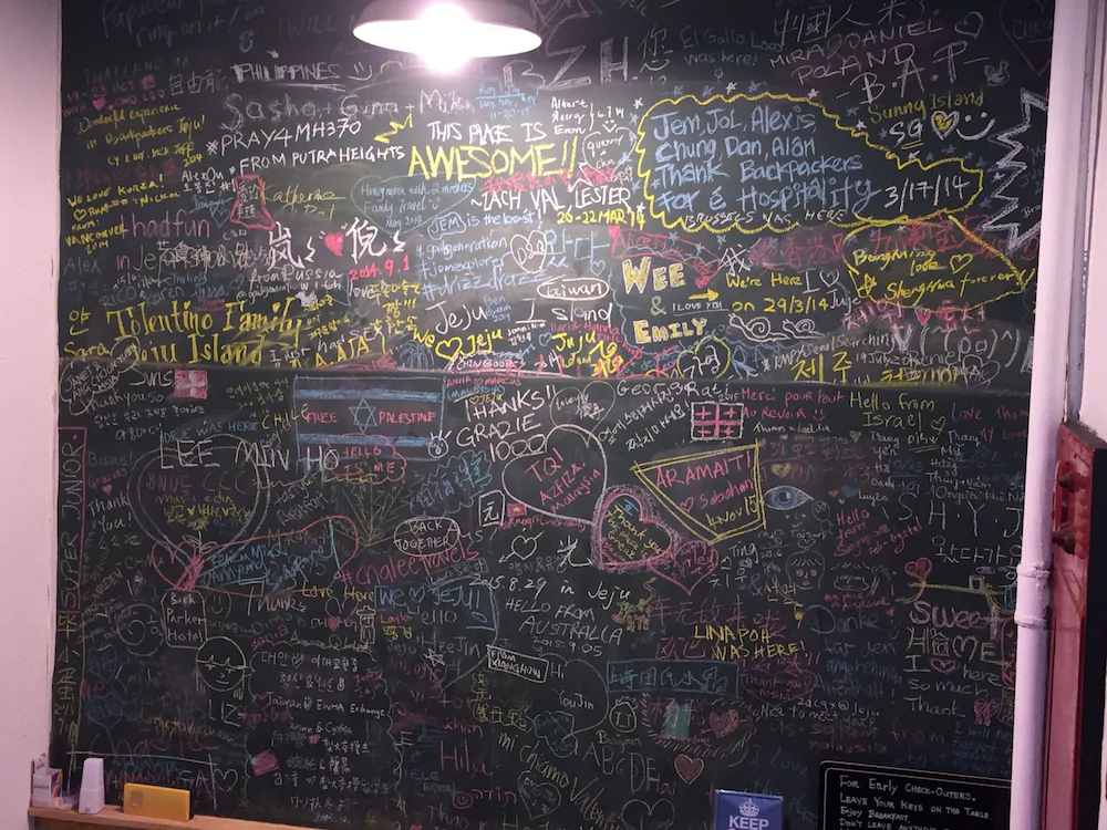 Backpackers in Jeju City Center