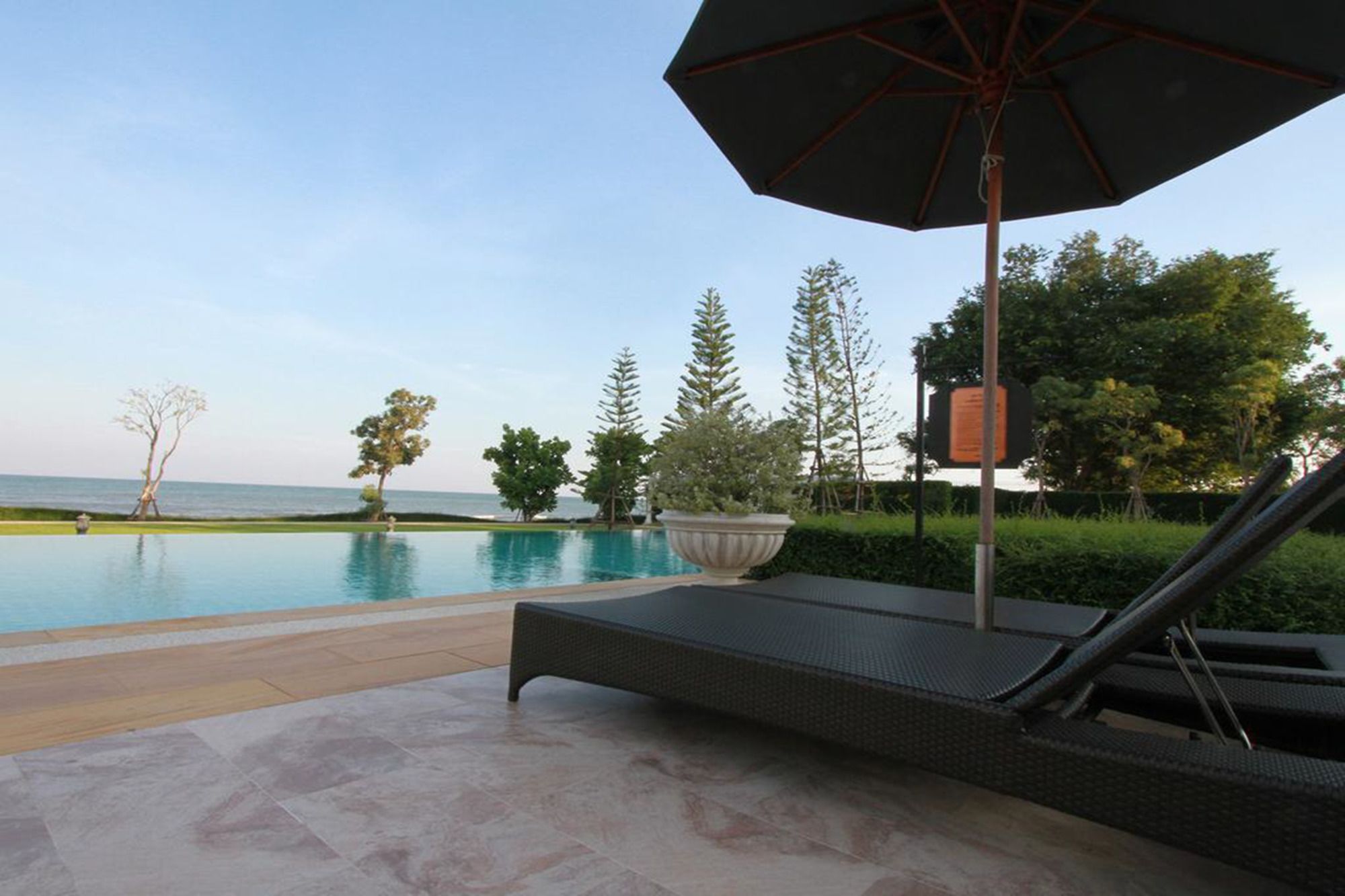 Panorama sea view at Boulevard Cha-am