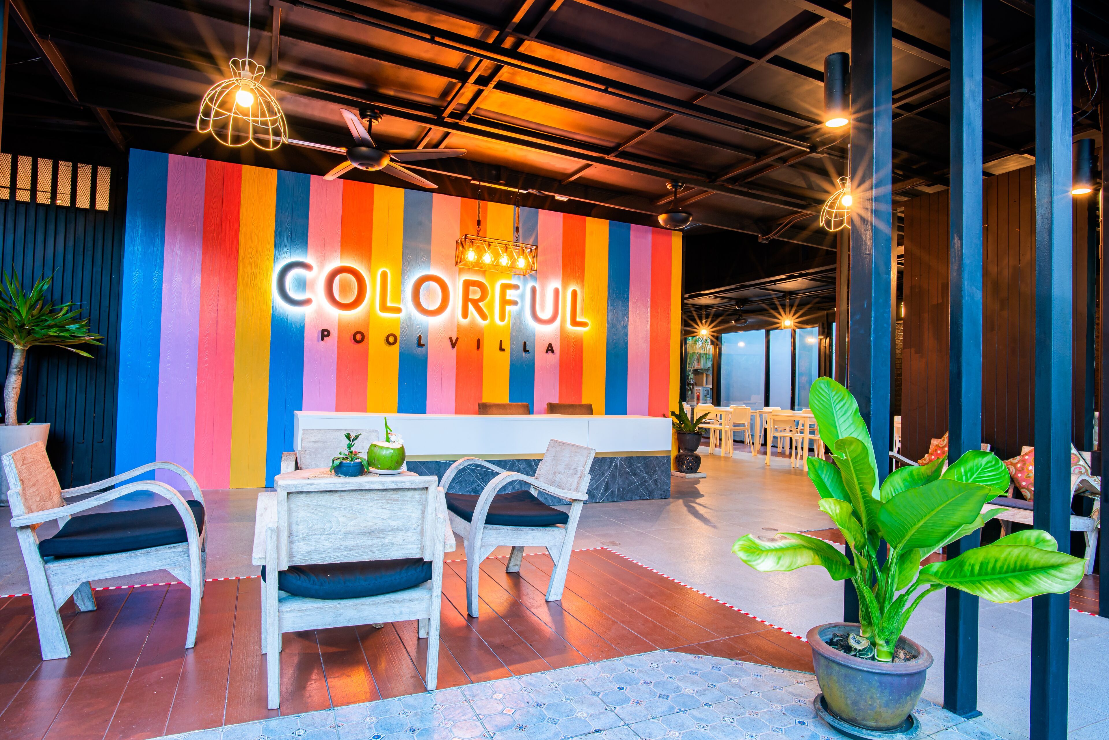 Colorful Pool Villa