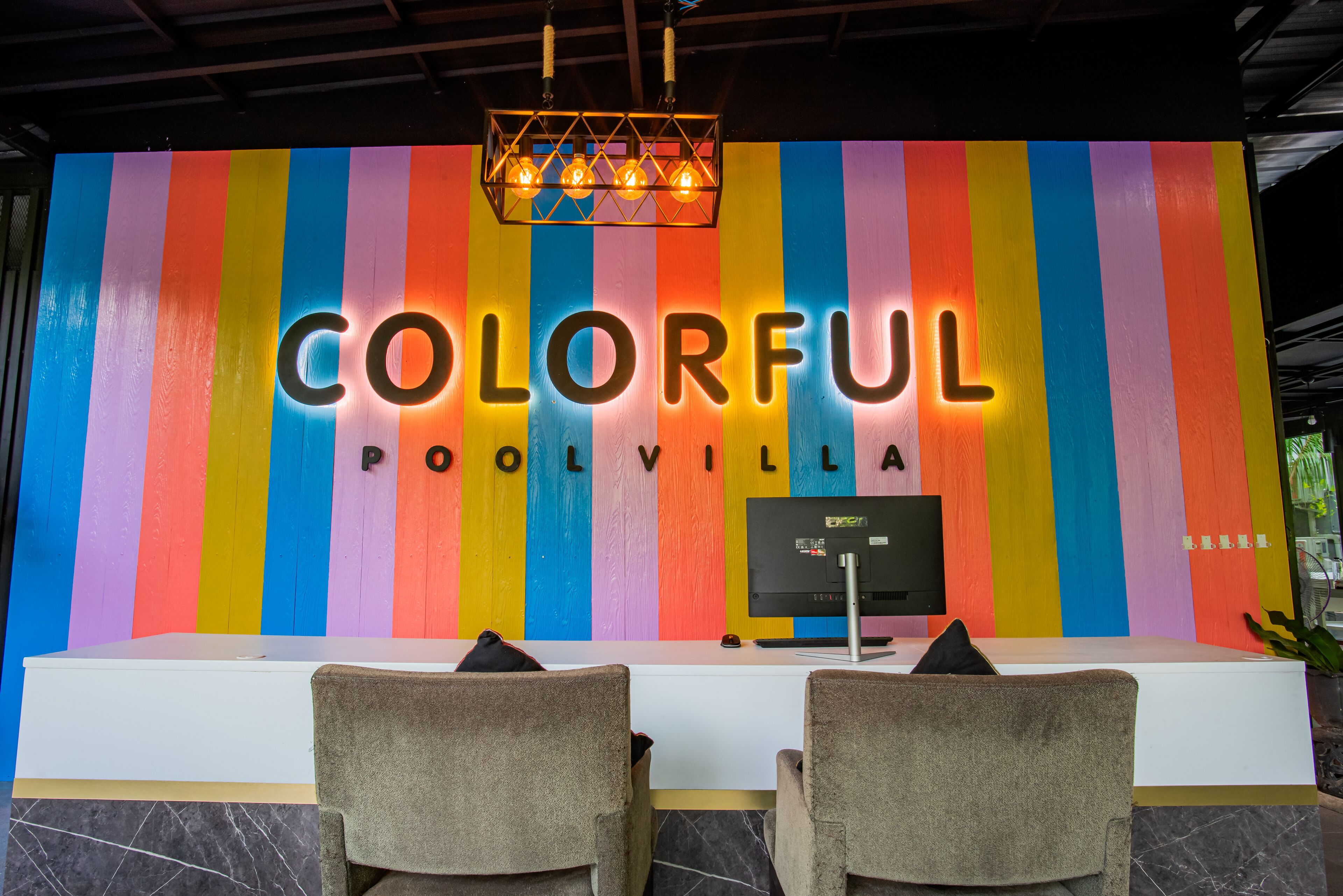 Colorful Pool Villa