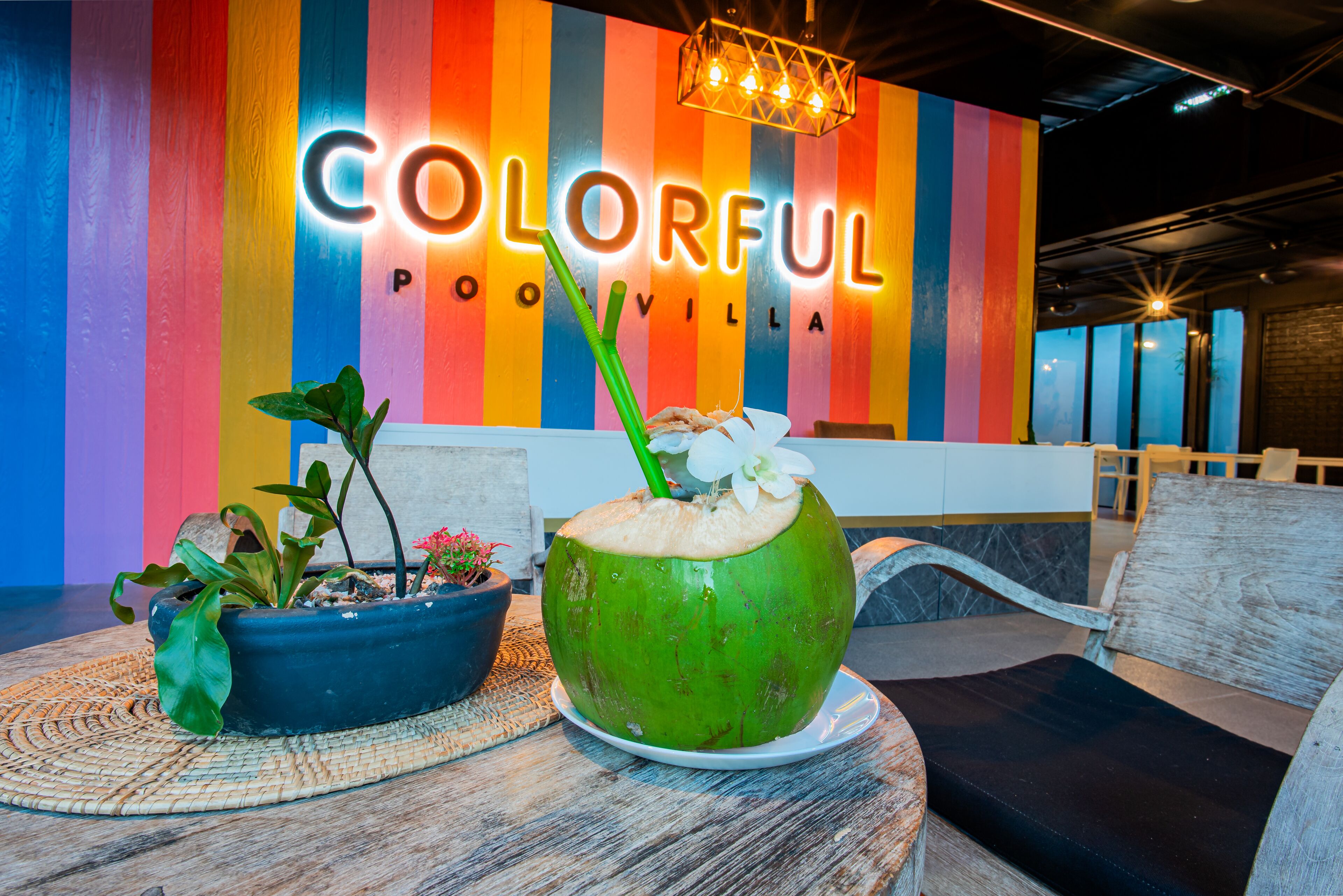 Colorful Pool Villa