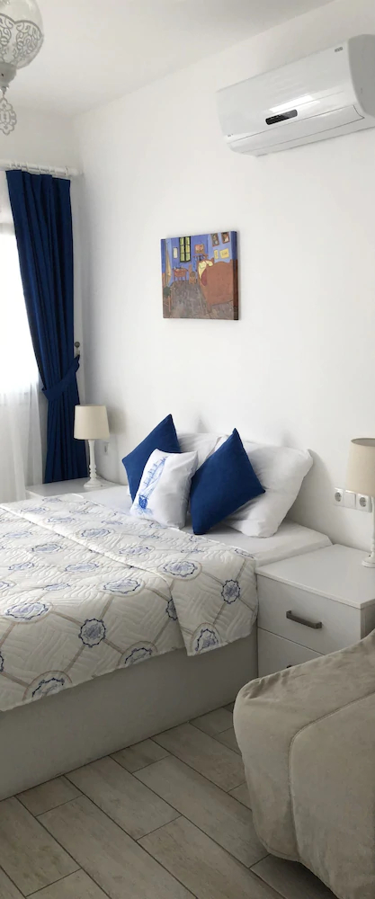 White and Blue Bodrum