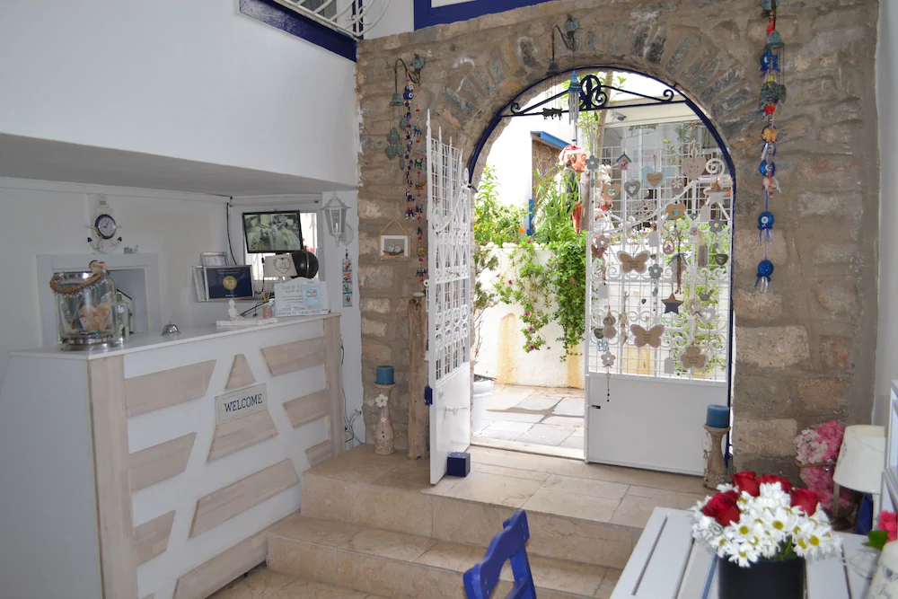 White and Blue Bodrum