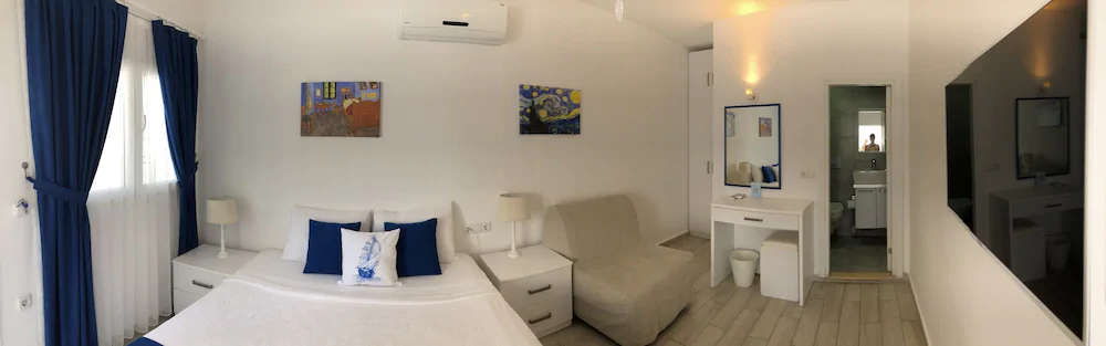 White and Blue Bodrum