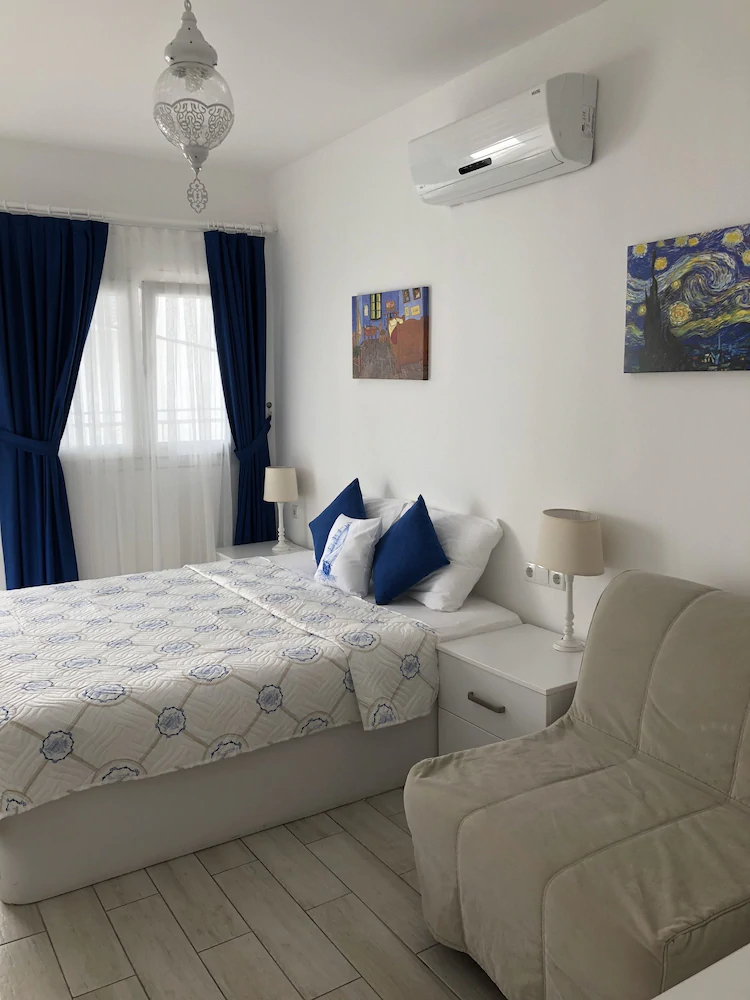 White and Blue Bodrum