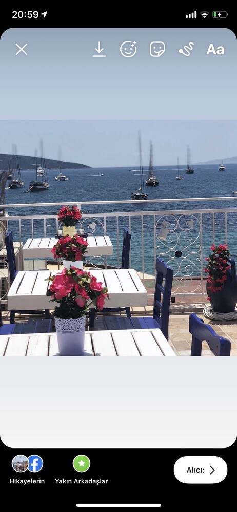 White and Blue Bodrum